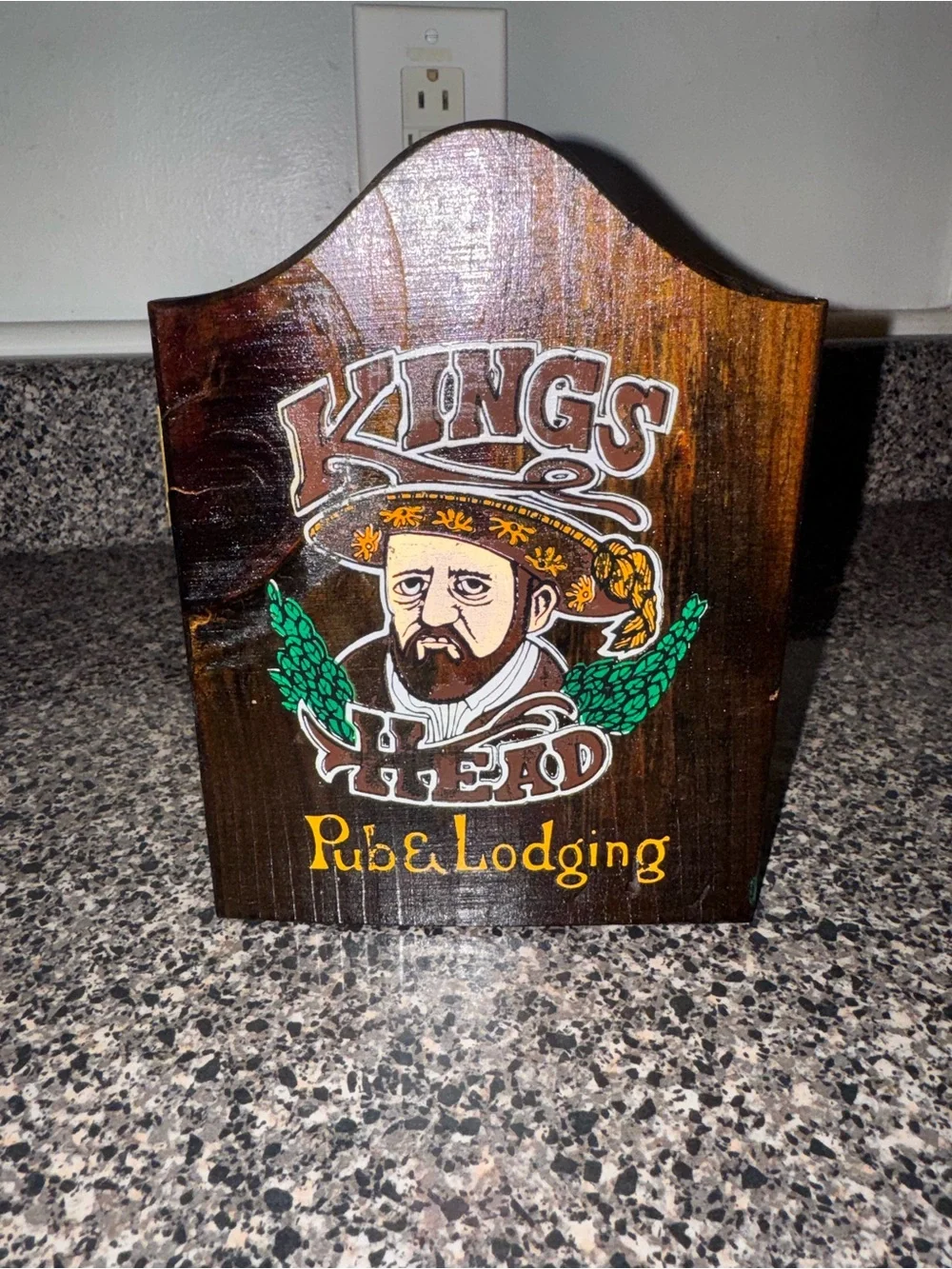 VTG Kings Head Pub & Lodging Mini Dart Cabinet